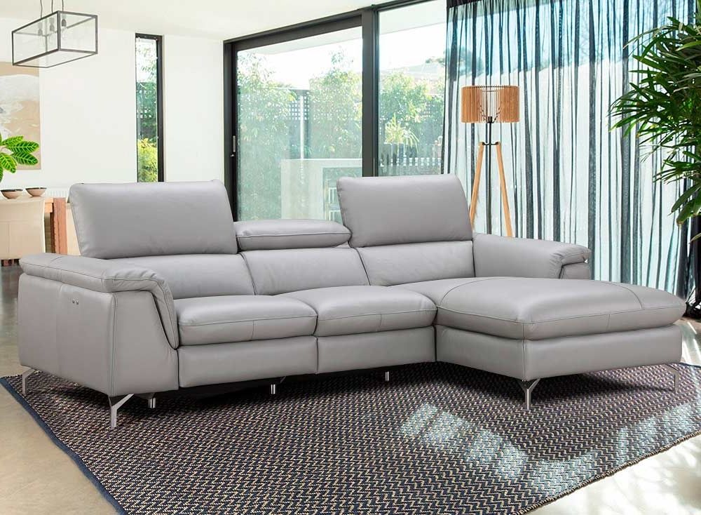 Italian Leather Power Recliner Sectional Sofa Nj Saveria (View 1 of 10)