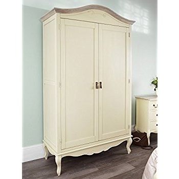 Juliette Shabby Chic Champagne Double Wardrobe, Stunning Large Within Well Liked Cheap Shabby Chic Wardrobes (View 9 of 15)