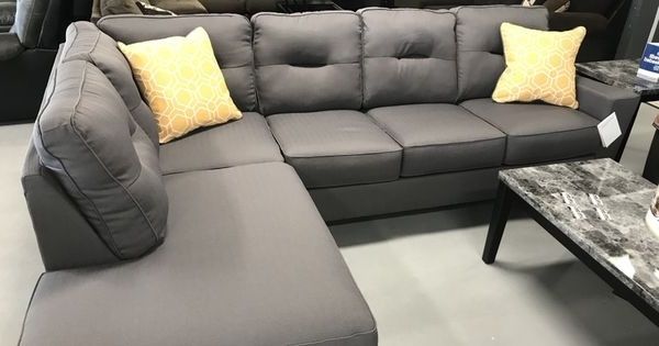 Kansas City Mo Sectional Sofas For Trendy New Ashley Sectional, Nuvella Performance Fabric (furniture) In (View 10 of 10)