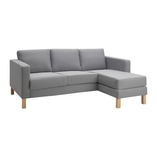 Karlstad Chaises In Best And Newest Karlstad Compact 2 Seat Sofa W Chaise Lounge – Isunda Grey – Ikea (View 15 of 15)
