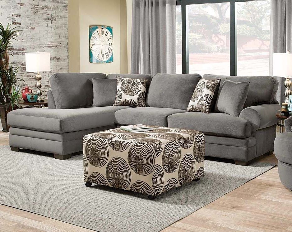 Knockout Charcoal 2 Pc. Sectional (Photo 7 of 10)