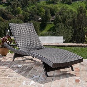 Lakeport Outdoor Adjustable Chaise Lounge Chairs Inside Recent Amazon : Christopher Knight Home 234420 Salem Patio Chaise (View 4 of 15)
