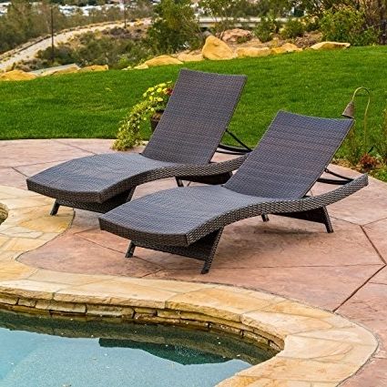 Lakeport Outdoor Adjustable Chaise Lounge Chairs With Regard To Widely Used Amazon : Lakeport Outdoor Adjustable Chaise Lounge Chair (set (View 7 of 15)