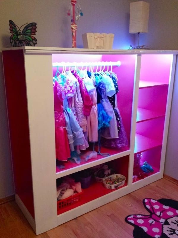 Latest Kids Dress Up Wardrobes Closet Intended For This Dad Turned A Tv Cabinet Into An Incredible Dress Up Armoire (View 3 of 15)