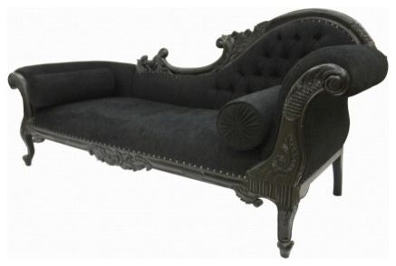 Latest Stylish Black Modern Indoor Chaise Lounge Chairs London Chaise Within Black Chaise Lounges (View 1 of 15)