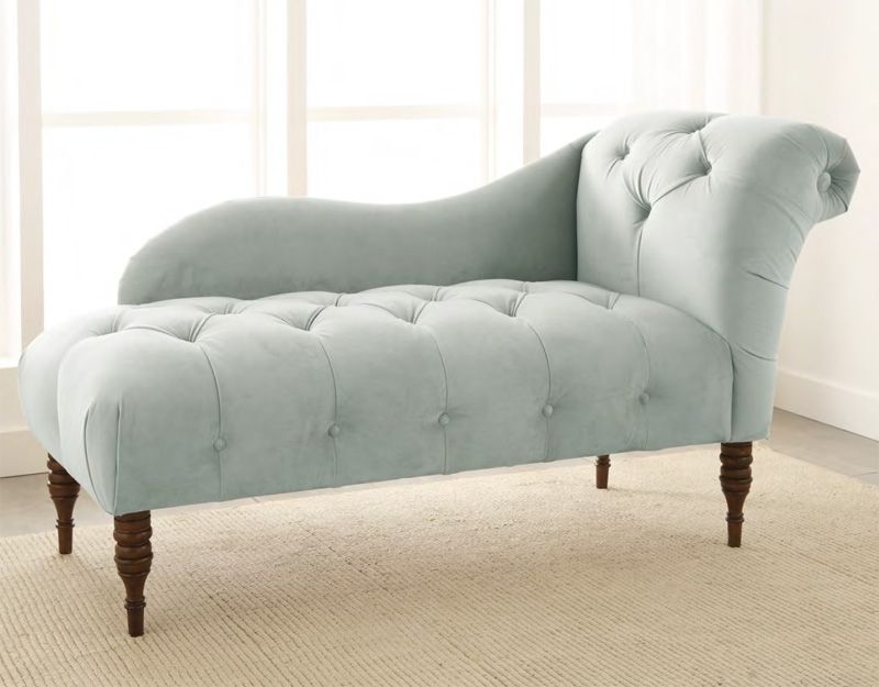 Latest Tufted Chaise Lounge Chairs Throughout District17: One Arm Tufted Chaise Lounge: Chairs & Sofas (View 6 of 15)