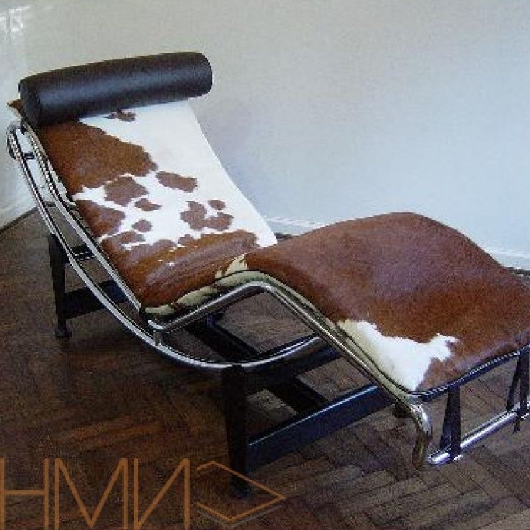 Le Corbusier Lc4 Cowhide Chaise Loungue With Most Recent Brown Chaise Lounge Chair By Le Corbusier (View 15 of 15)