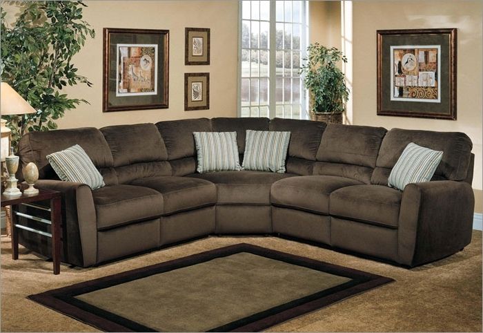 Leather And Suede Sectional Sofas Throughout Most Up To Date Sofa Beds Design: Breathtaking Traditional Suede Sectional Sofas (Photo 7 of 10)