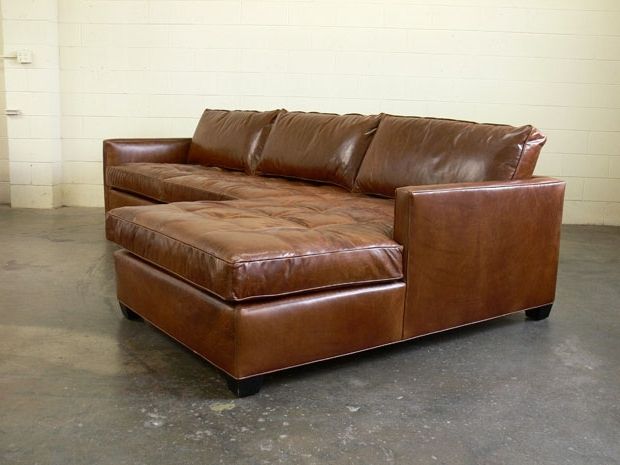 Leather Sectionals With Chaise And Ottoman For 2018 Arizona Leather Sofa Chaise Sectional With Matching Cocktail (View 7 of 10)