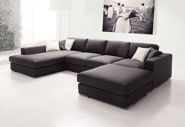 Long Chaise Sofas With Regard To Most Recent Sofa Beds Design: Astounding Unique Large Sectional Sofa With (Photo 1 of 10)