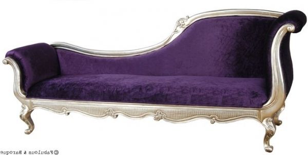 Lovable Purple Chaise Lounge 6 Marguerite Chaise Silver Ampamp In Most Current Purple Chaise Lounges (View 4 of 15)