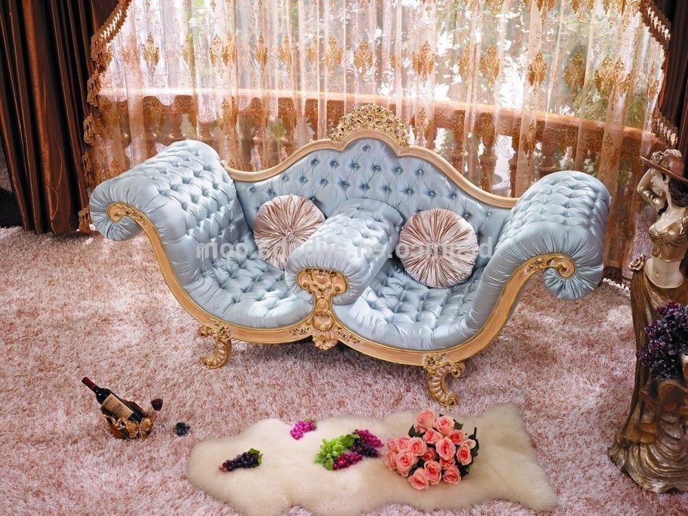 Luxury Victorian Style Elegant Wooden Chaise Lounge/ European Within Well Known European Chaise Lounge Chairs (Photo 15 of 15)
