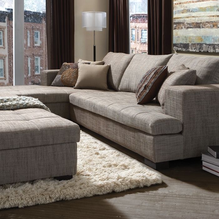 Mobilia Sectional Sofas Regarding Latest Metropolitan Fabric Sectional – Sectionals – Living Room – Urban (Photo 4 of 10)