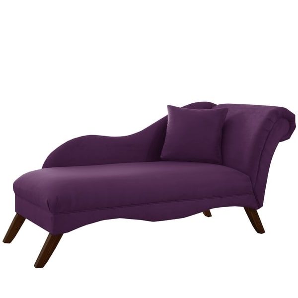 Most Current Skyline Furniture Chaise Lounge In Velvet Aubergine – Free Pertaining To Overstock Chaise Lounges (View 10 of 15)