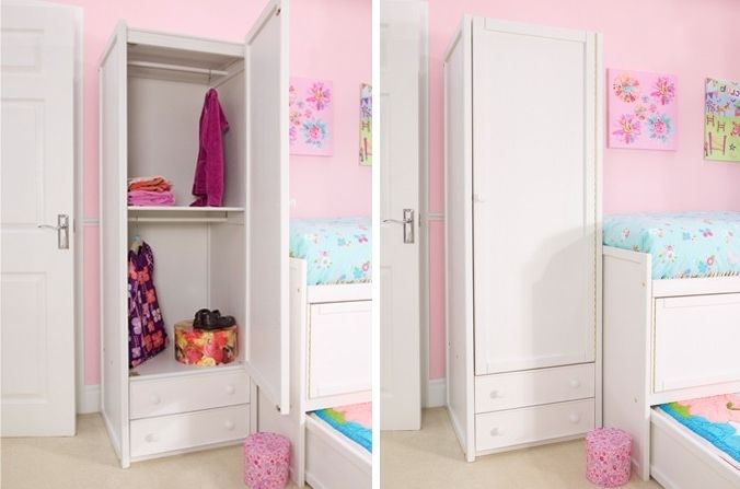 Most Current White Single Combi Wardrobe (View 11 of 15)