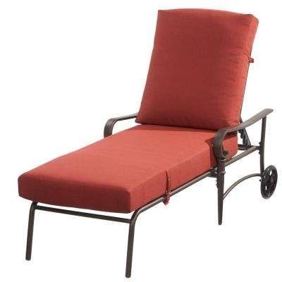 Most Popular Outdoor Chaise Lounges Throughout Outdoor Chaise Lounges – Patio Chairs – The Home Depot (View 4 of 15)