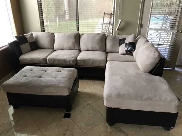 Most Popular Two Piece Sectional Sofa And Ottoman, Enhanced With Woods Under Regarding Gilbert Az Sectional Sofas (Photo 1 of 10)