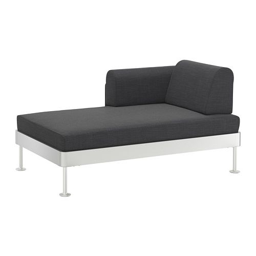 Most Recent Ikea Chaise Longues Pertaining To Delaktig Chaise Longue With Armrest Hillared Anthracite – Ikea (View 12 of 15)