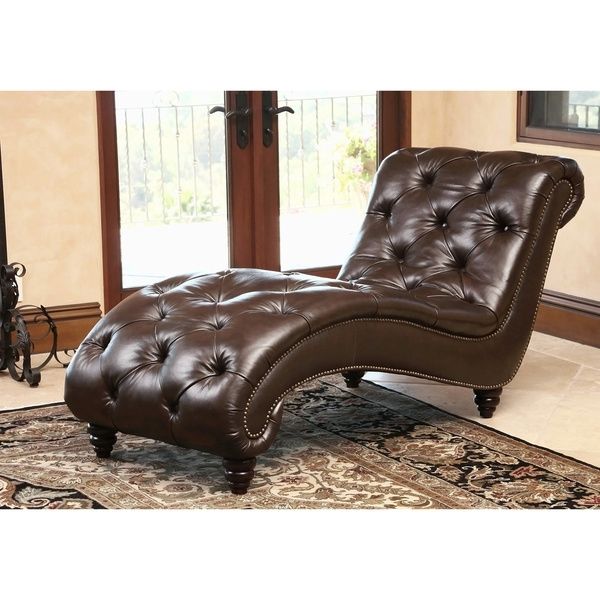 Most Recently Released Brown Leather Chaises For Brown Leather Chaise Lounge (View 5 of 15)
