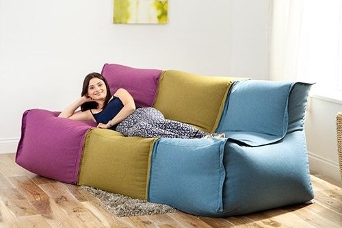 Most Recently Released Fun!ture Marine Zip Together Modular Bean Bag Lounger Seating Sofa With Regard To Bean Bag Sofas (Photo 1 of 10)