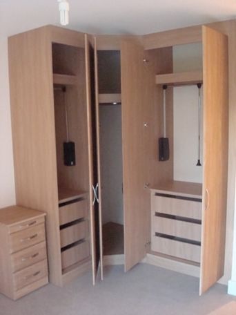 Most Recently Released Great Space Creating Furniture With A Corner Wardrobe With Pull Throughout Cheap Corner Wardrobes (View 11 of 15)
