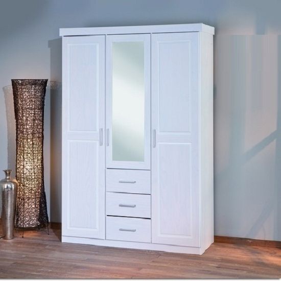Most Recently Released Mirror Design Ideas: Geraldo Product Mirror Door Wardrobes Sale In White Mirrored Wardrobes (View 14 of 15)