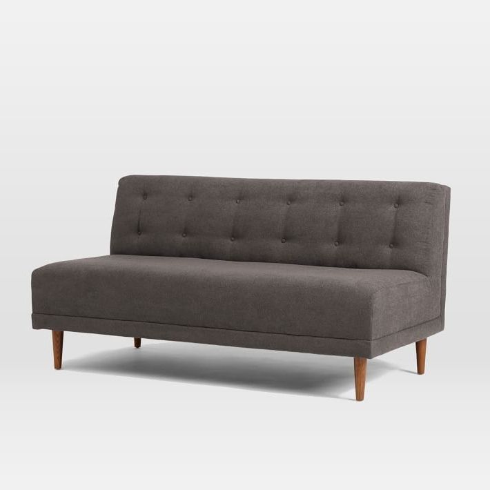 Most Recently Released Popular Armless Sofa Throughout Reid Design Within Reach Idea 12 Inside Small Armless Sofas (View 9 of 10)