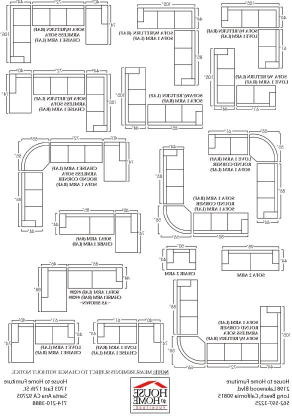 Most Recently Released Sofa Beds Design: Latest Trend Of Modern Sectional Sofa Within Measurements Sectional Sofas (Photo 1 of 10)