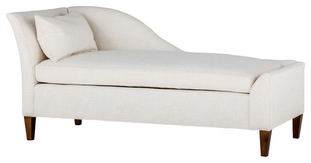 Most Up To Date Chaise Lounges With Arms Inside Abbyson Living Charlotte Tufted Velvet Chaise Lounge, Ivory (View 10 of 15)