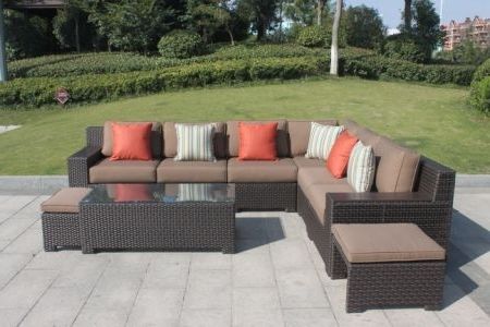 Most Up To Date Kingston Ontario Sectional Sofas Pertaining To Shop For Higreen Outdoor Kingston 9 Piece Patio Wicker Sectional (Photo 8 of 10)