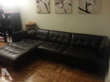 Most Up To Date Obo Macy's Alessia Chocolate Brown Leather Sectional Sofa / Couch Within Macys Leather Sectional Sofas (Photo 8 of 10)