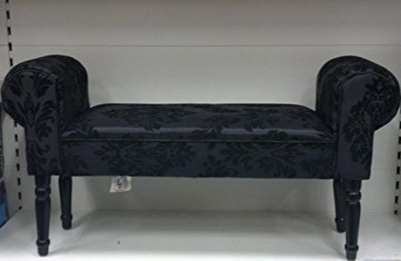 Newest Damask Chaise Lounge Chairs With Regard To Black Damask Chaise Longue: Amazon.co (View 10 of 15)