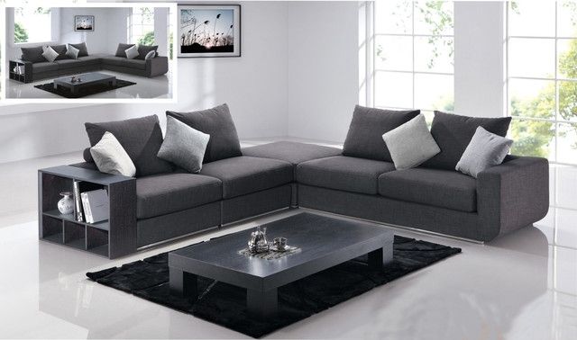 Newest Gray Sectional Couches Charcoal Gray Sectional Sofa With Chaise For Gray Sectionals With Chaise (Photo 14 of 15)