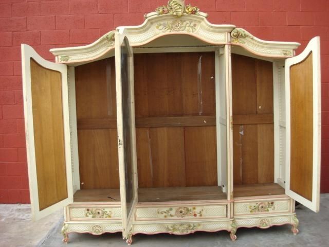 Newest Modern Desk Armoire Early American Solid Oak Knockdown Primitive With Large Shabby Chic Wardrobes (View 11 of 15)