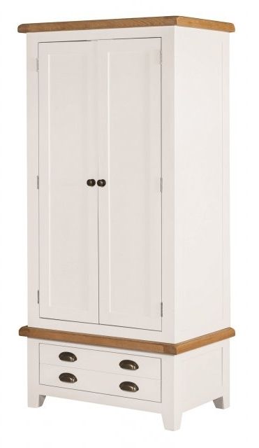 Newest Wexford Painted Wexford Double Wardrobe With Drawer – Wardrobes Inside Cheap Double Wardrobes (View 9 of 15)