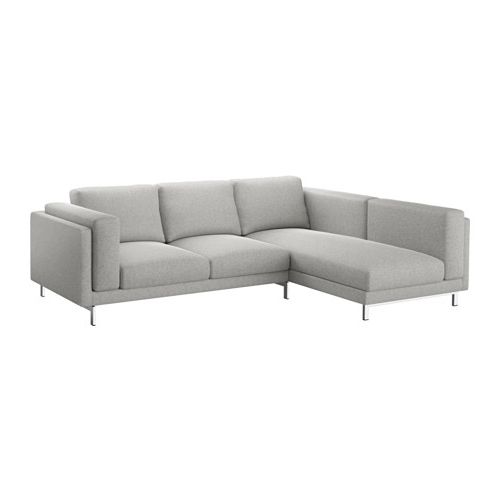 Nockeby Sofa – With Chaise, Left/tallmyra White/black, Chrome With Most Up To Date Ikea Chaise Sofas (View 8 of 15)