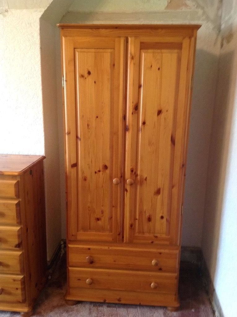 Pine Wardrobes With Drawers Pertaining To Favorite Wardrobes ~ Solid Pine Wardrobe Doors Solid Pine Wardrobe With (View 2 of 15)