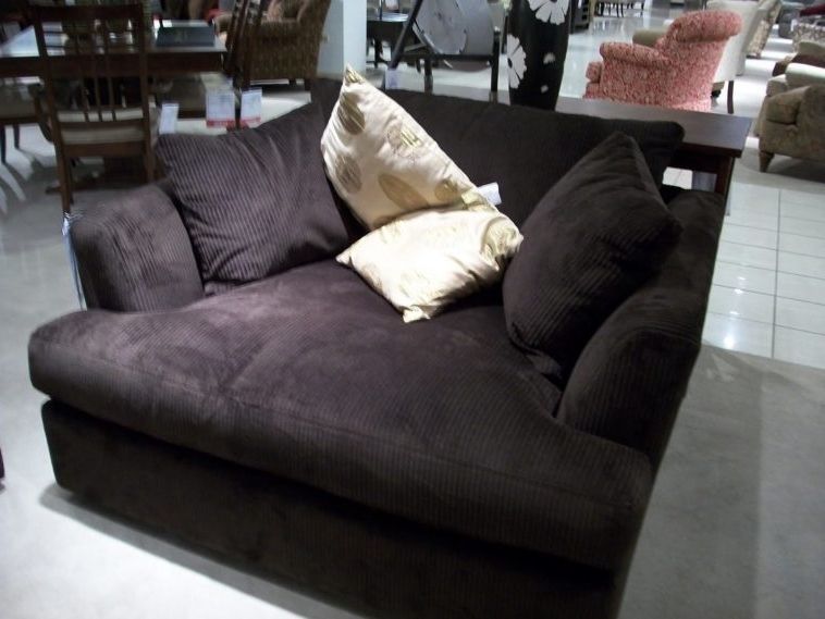 Popular Furniture Big Comfy Oversized Black Microfiber Chaise Lounge With Throughout Oversized Chaise Lounge Indoor Chairs (Photo 1 of 15)