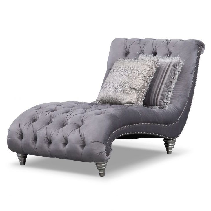 Popular Gray Chaise Lounges Pertaining To Lounge Chair : Grey Chaise Lounge Chair Chez Long Chair‚ Leather (View 12 of 15)