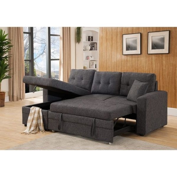 Popular Sectional Sofas: Elegant Sectional Sofa With Sleeper Ande On Ethan With Regard To Cincinnati Sectional Sofas (View 9 of 10)