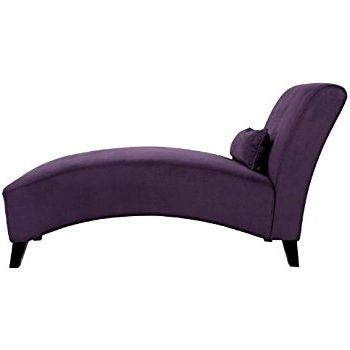 Preferred Amazon: Handy Living Chaise Lounge Chair, Purple: Kitchen & Dining Throughout Purple Chaise Lounges (View 3 of 15)