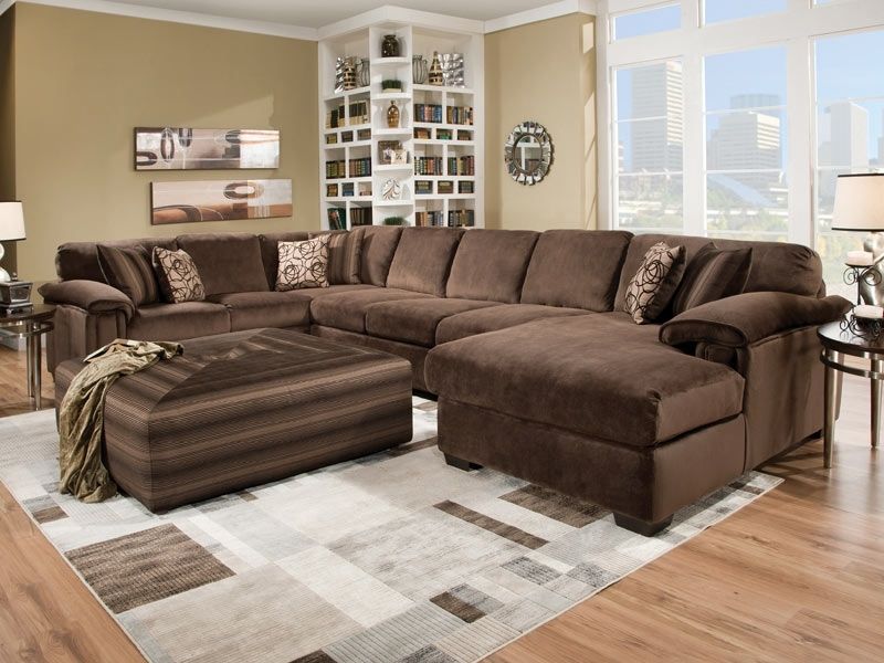 Preferred Big Comfortable Large Sectional Sofacapricornradio Homes Within Couches With Large Ottoman (View 7 of 10)