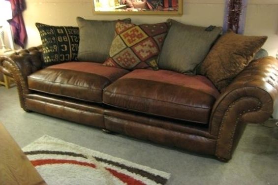 Preferred Leather And Cloth Sofa Enchanting Leather And Fabric Sofa With With Regard To Leather And Cloth Sofas (Photo 9 of 10)
