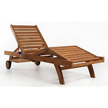 Recent Amazon: All Things Cedar Teak Chaise Lounge: Garden & Outdoor Pertaining To Teak Chaise Lounges (View 1 of 15)