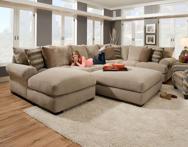 Recent Deep Seated Sectional Couches (Photo 1 of 10)