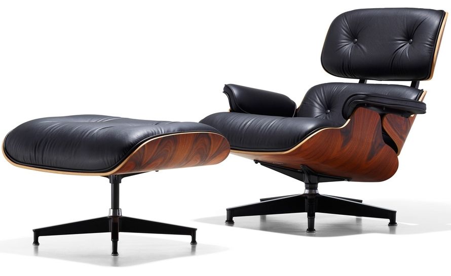Recent Eames® Lounge Chair & Ottoman – Hivemodern Regarding Chairs With Ottoman (View 1 of 10)