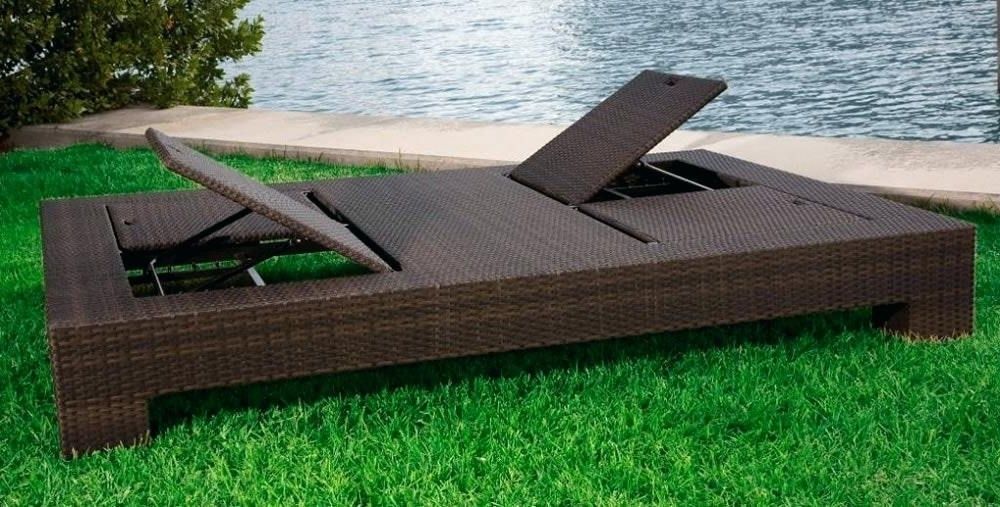 Recent Outdoor Double Chaise Lounges Within Double Chaise Cushion Cover Fancy Ideas Double Chaise Lounge (View 5 of 15)