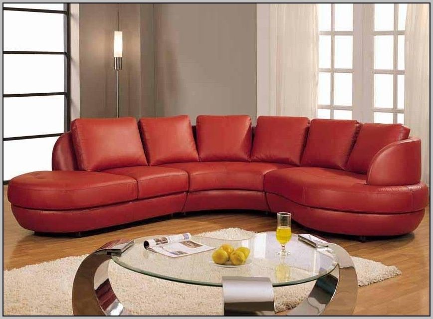Recent Sofa Beds Design: Outstanding Unique Faux Leather Sectional Sofa With Red Faux Leather Sectionals (View 1 of 10)
