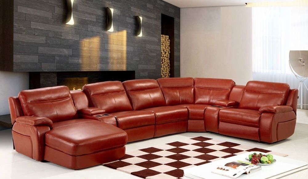 Reclining U Shaped Sectionals Within Most Popular Novell U Shape Recliner Sofa – Top Grain Leather – Delux Deco (View 10 of 10)
