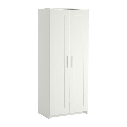 Short Wardrobes Pertaining To Well Known Brimnes Wardrobe With 2 Doors White 78x190 Cm – Ikea (View 12 of 15)
